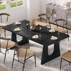 Table à manger pour 6 à 8 personnes, Table de cuisine moderne de 180 cm pour dîner, pour salle à manger, salon