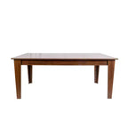 Table de cuisine extensible moderne de 270,5 cm avec grand plateau, table à manger avec pieds épais, table pliable pour salon, salle à manger, noyer