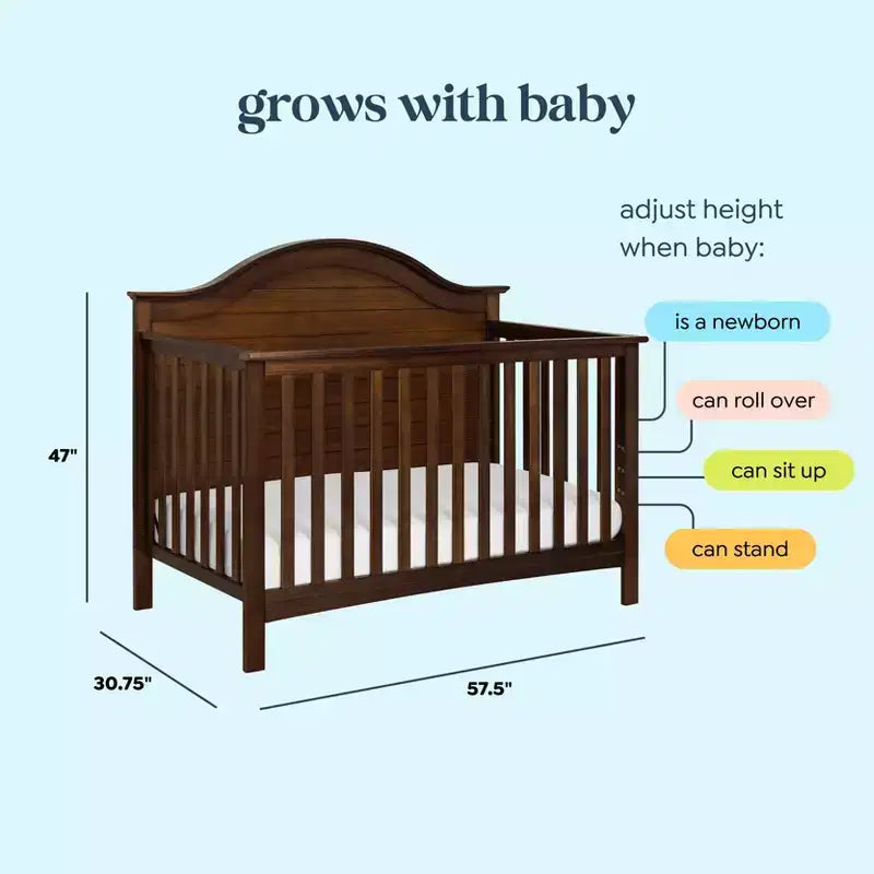 Lit de bébé convertible 4-en-1 Nolan