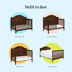 Lit de bébé convertible 4-en-1 Nolan