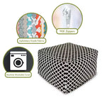 Pouf Ottoman Bambou Brûlé