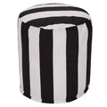 Pouf à rayures verticales