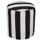Pouf à rayures verticales