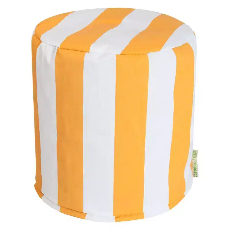 Pouf à rayures verticales