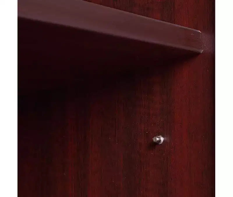 Armoires de rangement utilitaires en acajou de 180 po de hauteur et 90 po de largeur avec 2 portes et 3 étagères