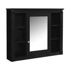 Armoire à pharmacie rectangulaire à fixation en surface de 35 po L x 28 po H avec miroir, miroir haute définition, grand espace de rangement